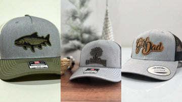Custom leather patch hats and blank hats from a Roanoke hat shop