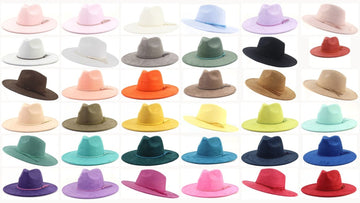 Engraved vegan suede flat brim cowboy hat with a personalized brim