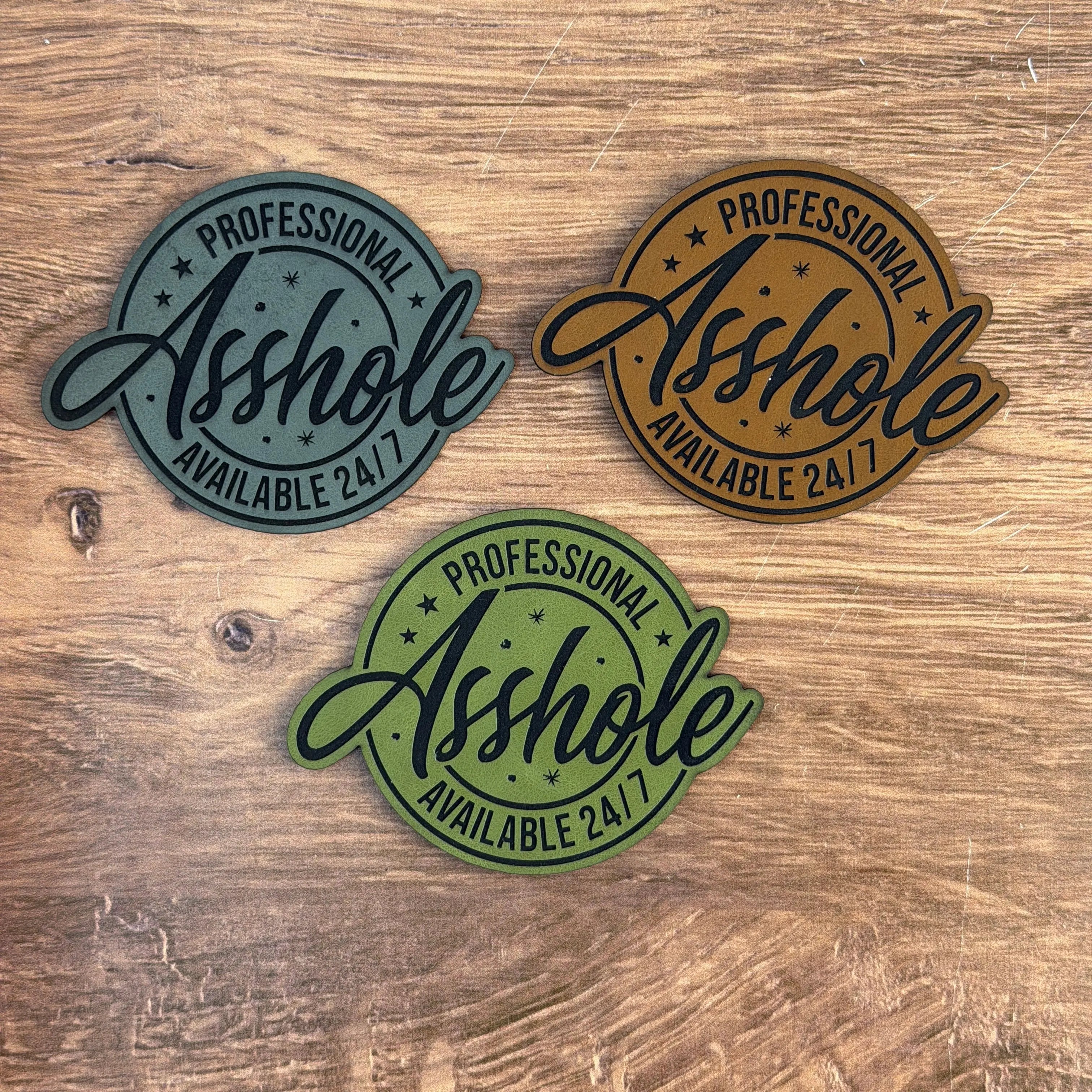 24/7 Professional – Laser Engraved Leather Patch 