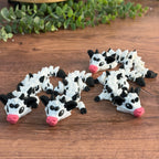 3D Printed Articulated Cow Dragons 