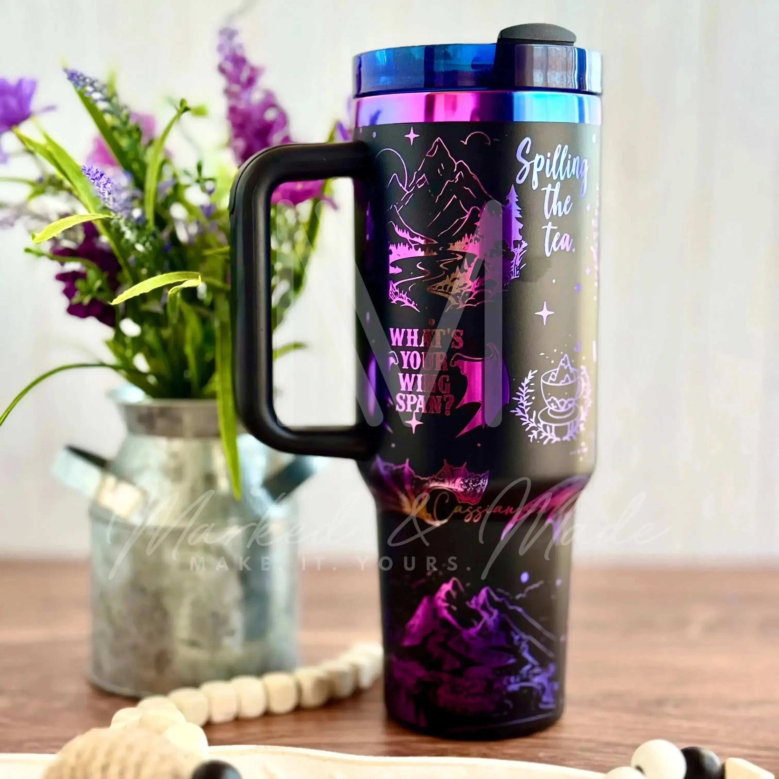 Acotar / Velaris Engraved Tumbler | 40oz, 30oz, Stanleys, 20oz