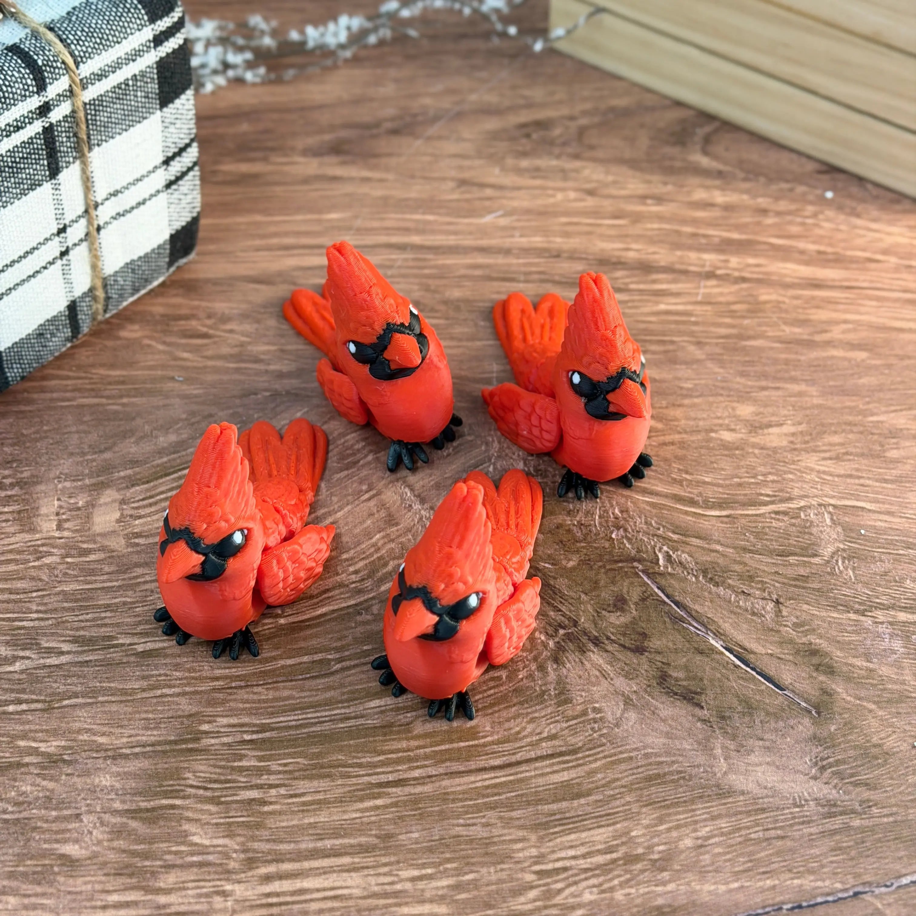 Baby Cardinal – 3D Printed Articulated Toy 