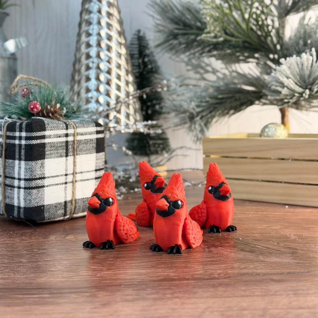 Baby Cardinal – 3D Printed Articulated Toy 