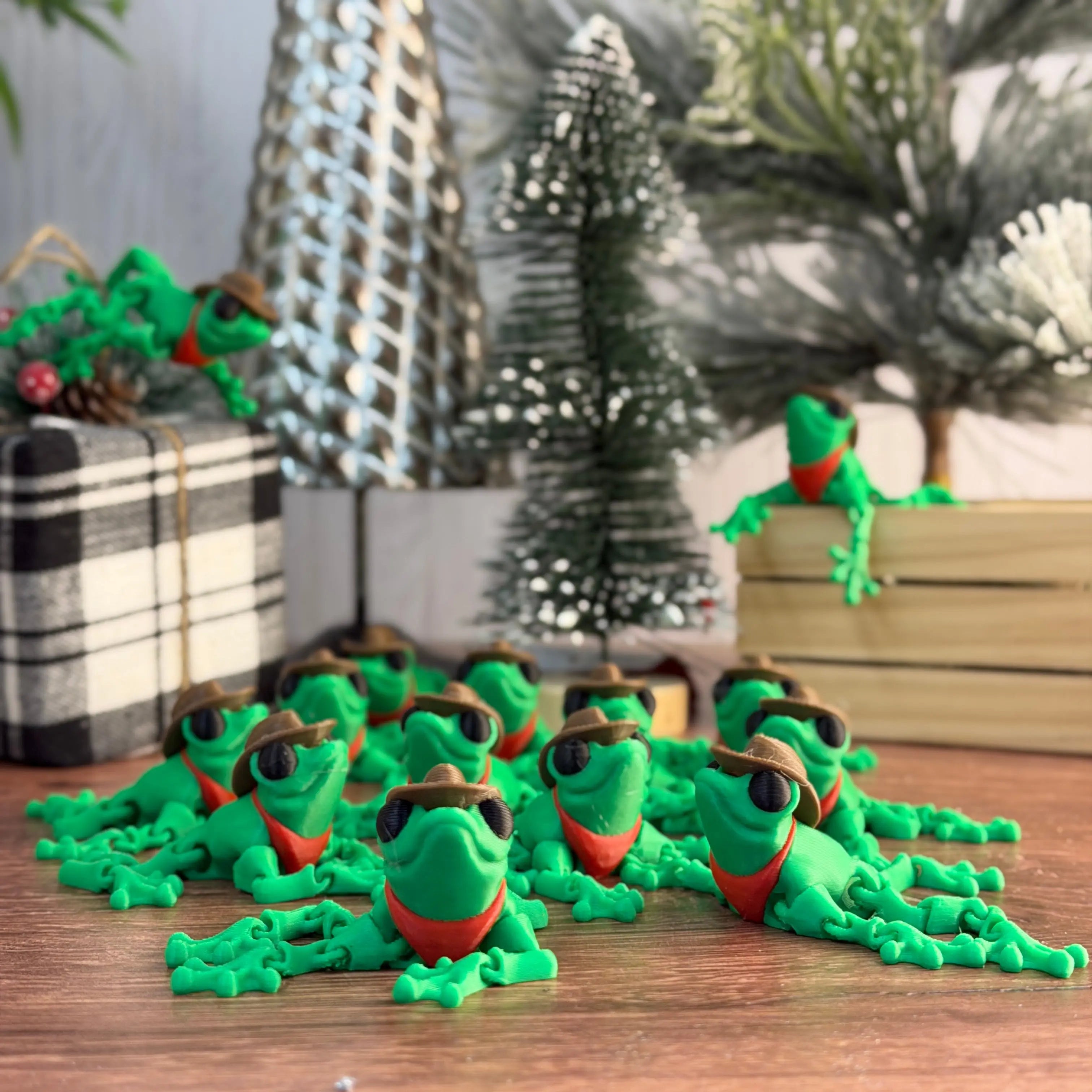 Baby Cowboy Frog – 3D Printed Articulated Toy 
