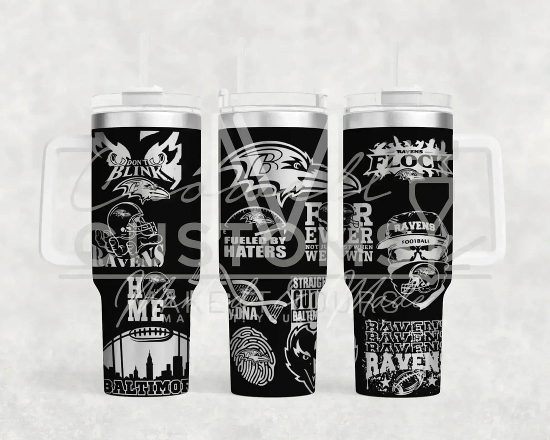 Baltimore Ravens NFL  Quencher Tumbler (30oz, 40oz, + Stanleys)