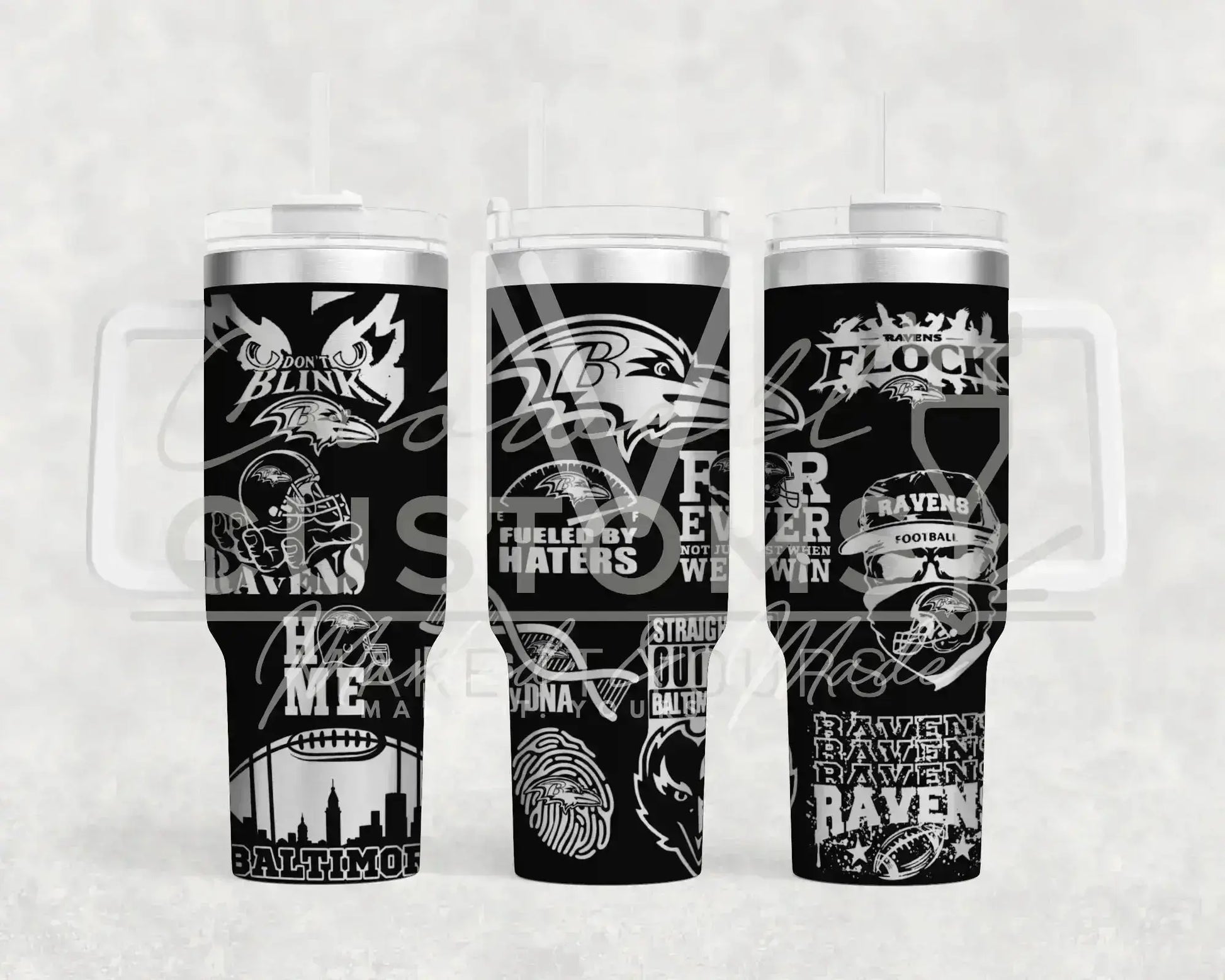 Baltimore Ravens NFL  Quencher Tumbler (30oz, 40oz, + Stanleys)