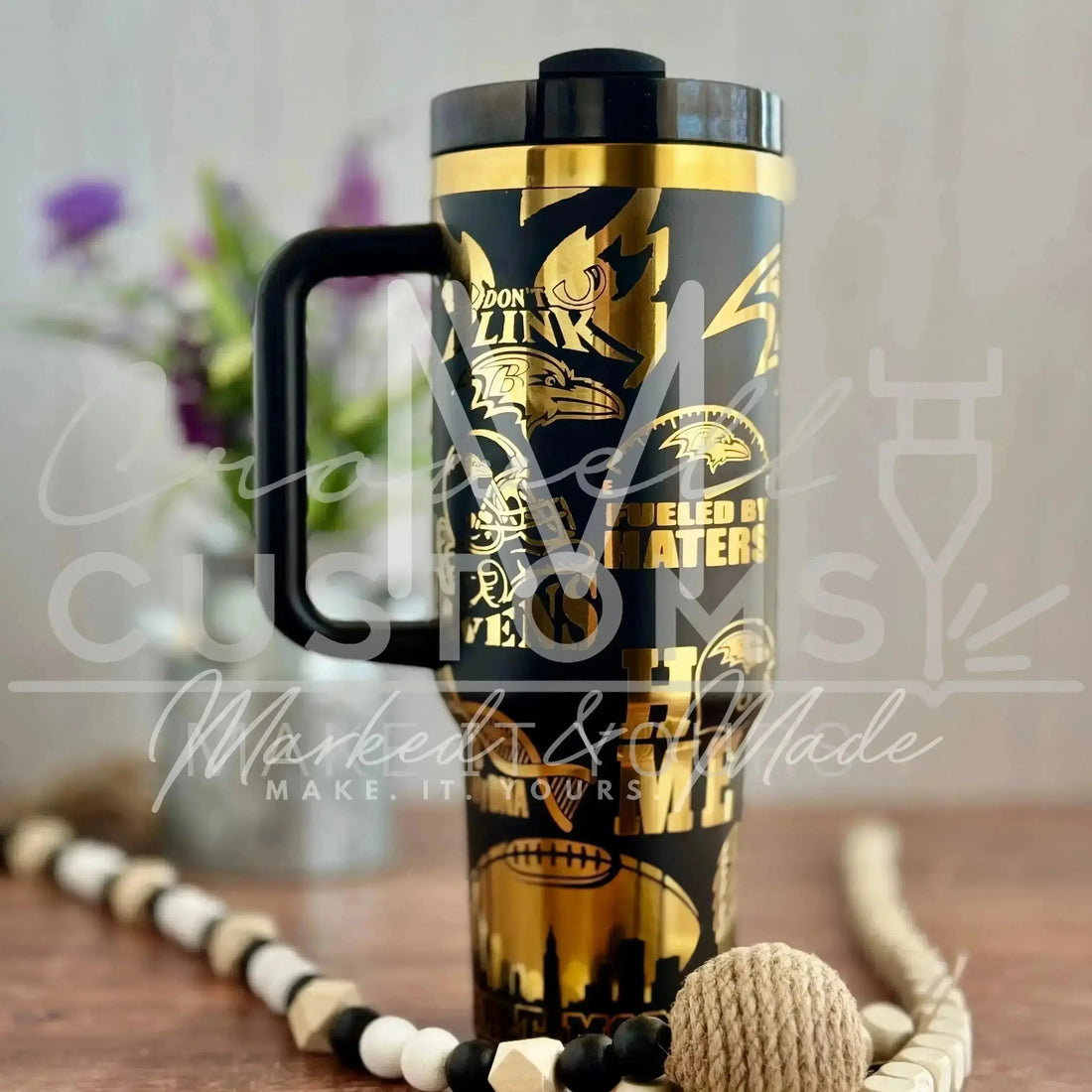 Baltimore Ravens NFL  Quencher Tumbler (30oz, 40oz, + Stanleys)