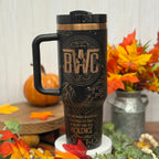 Basgiath War College (Empyrean) Engraved Black to Copper Tumbler 40oz 