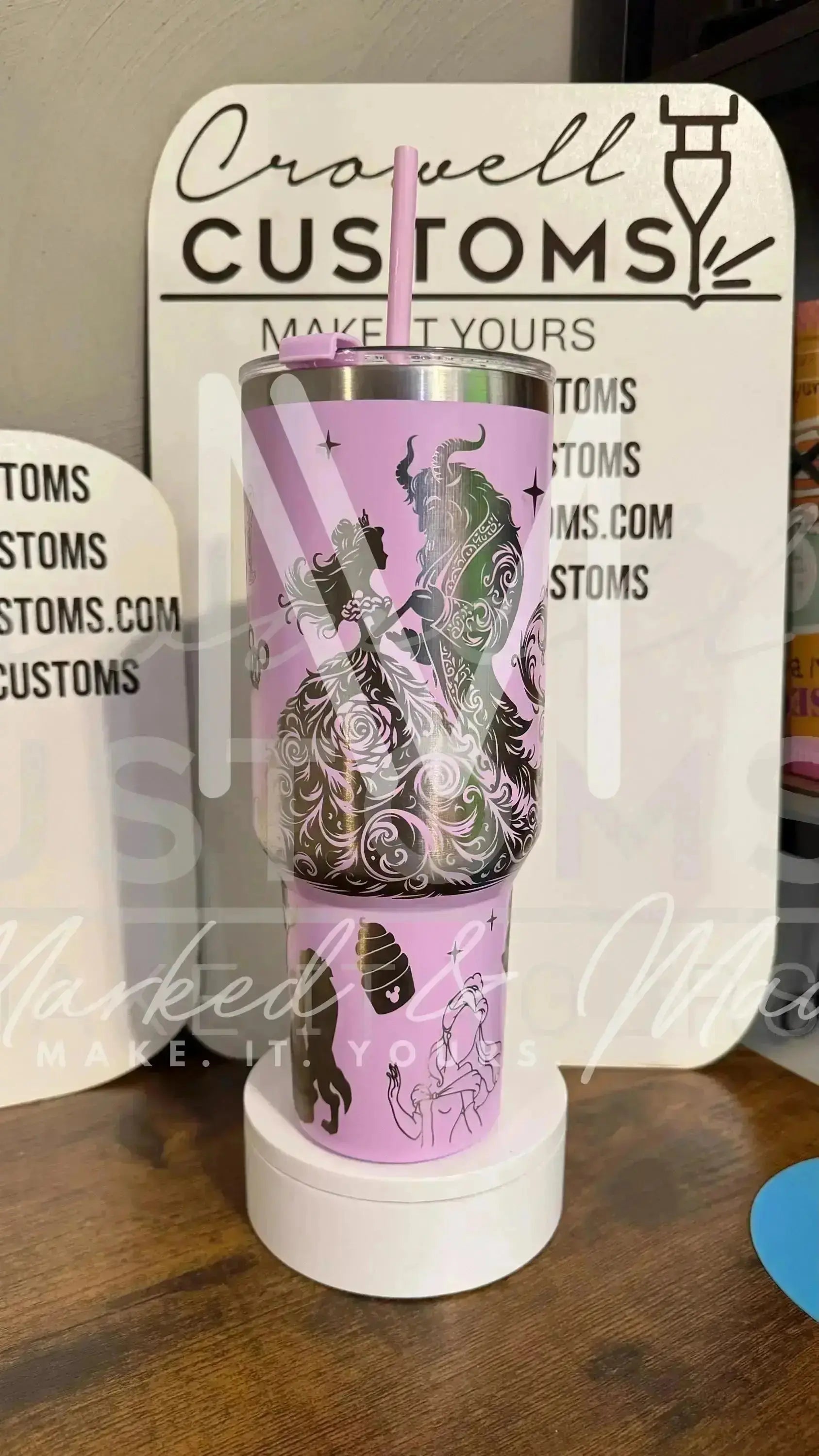 Belle! Beauty and the Beast Theme Quencher Tumbler (30oz, 40oz, + Stanleys) (V1) 