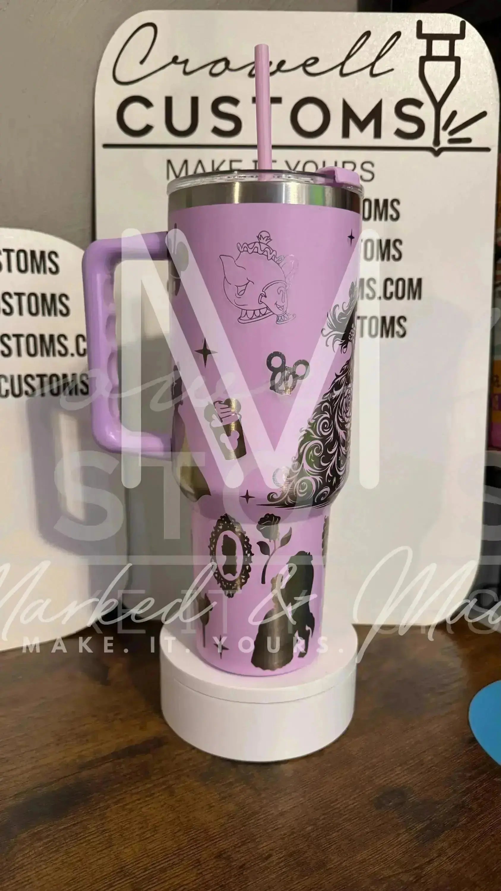 Belle! Beauty and the Beast Theme Quencher Tumbler (30oz, 40oz, + Stanleys) (V1) 