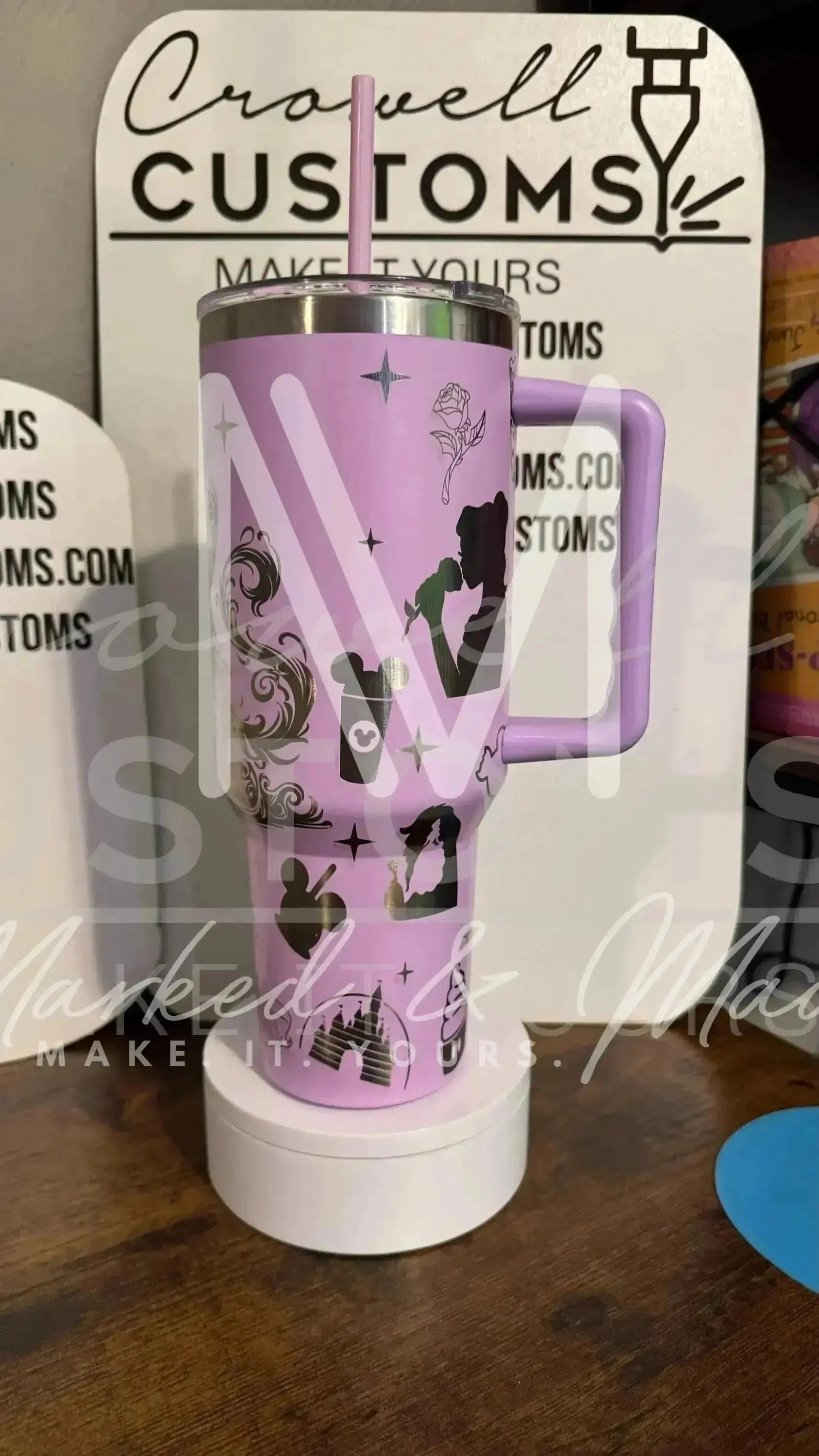 Belle! Beauty and the Beast Theme Quencher Tumbler (30oz, 40oz, + Stanleys) (V1) 