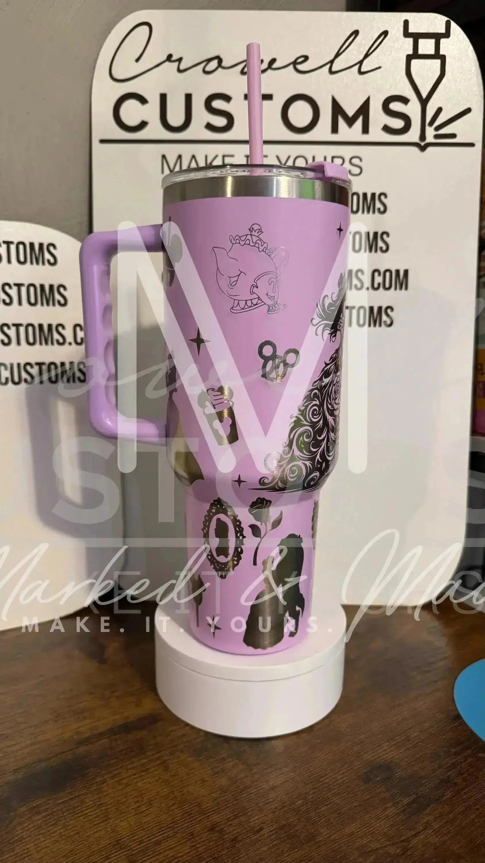 Belle! Beauty and the Beast Theme Quencher Tumbler (30oz, 40oz, + Stanleys) (V1)