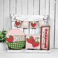 Berry Sweet - Strawberry Tiered Set | Decor Set | Summer Strawberries 