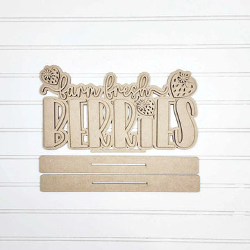 Berry Sweet Strawberry Word Art Shelf Sitter 