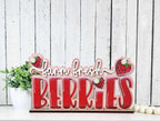 Berry Sweet Strawberry Word Art Shelf Sitter 