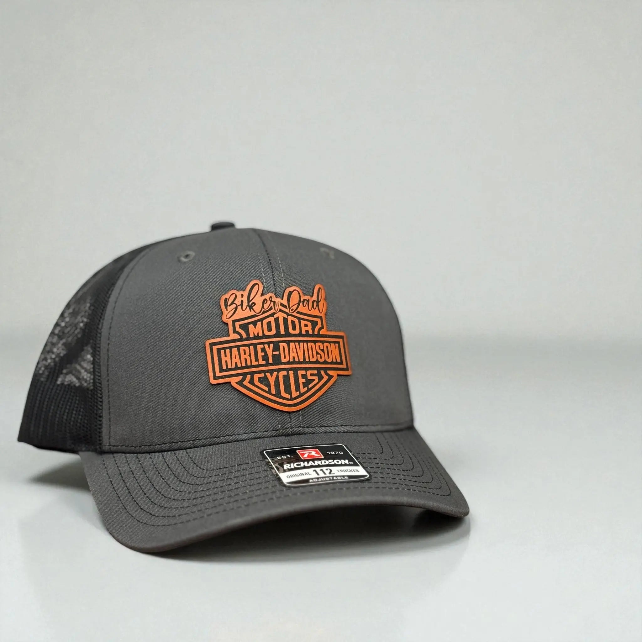 Biker Dad Harley Davidson- Custom Patch Hat 