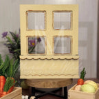 Birdhouse | Welcome Spring Colorful | Add-On for Interchangeable Window Box Shelf Sitter Base | Interchangeable Decor Add-On 