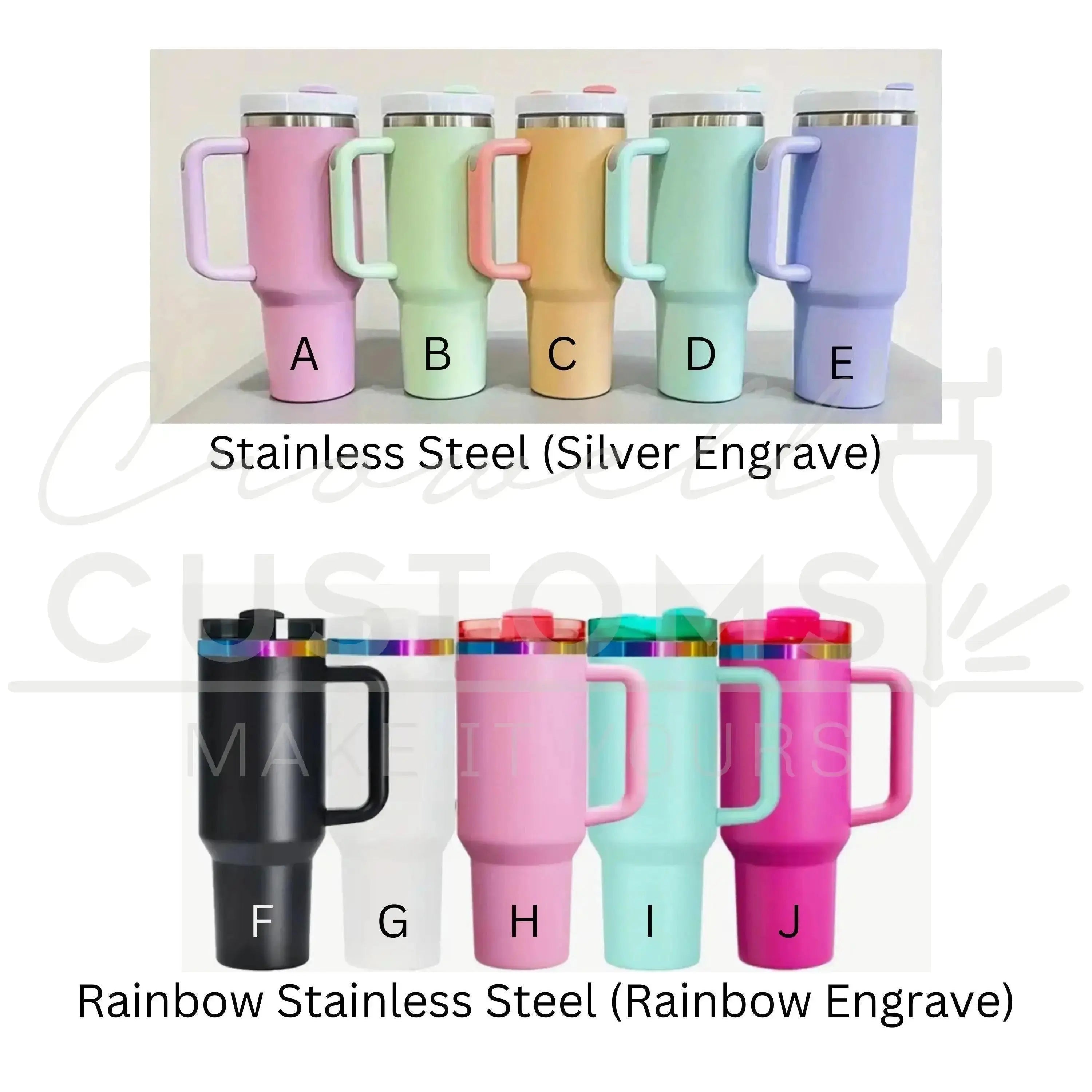 Blank 40 oz Tumblers - Over 35 Colors! (Stanley Dupe)