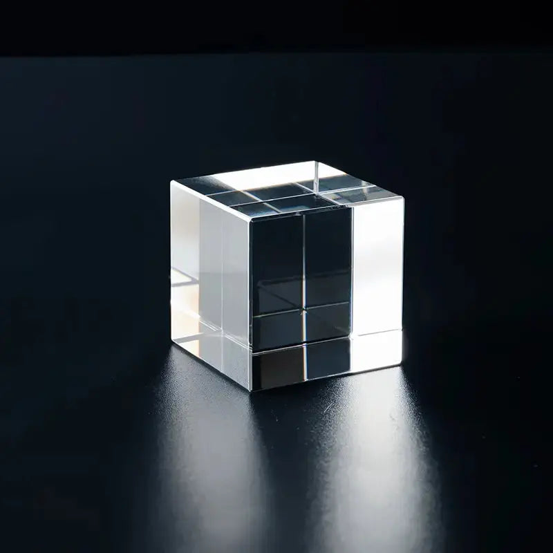 Blank K9 Crystal Blocks & Spheres (w/ USB LED Base + Gift Box) — Ready for Inner Engraving 