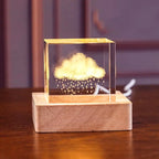 Blank K9 Crystal Blocks & Spheres (w/ USB LED Base + Gift Box) — Ready for Inner Engraving 