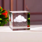 Blank K9 Crystal Blocks & Spheres (w/ USB LED Base + Gift Box) — Ready for Inner Engraving 