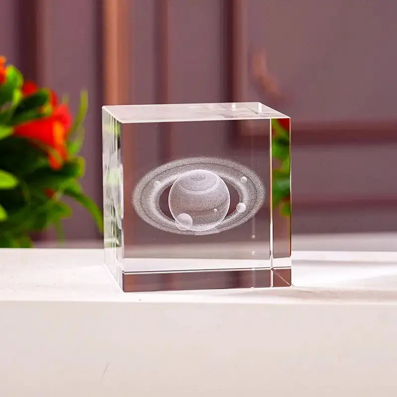 Blank K9 Crystal Blocks & Spheres (w/ USB LED Base + Gift Box) — Ready for Inner Engraving 