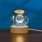 Blank K9 Crystal Blocks & Spheres (w/ USB LED Base + Gift Box) — Ready for Inner Engraving 