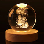 Blank K9 Crystal Blocks & Spheres (w/ USB LED Base + Gift Box) — Ready for Inner Engraving 