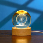 Blank K9 Crystal Blocks & Spheres (w/ USB LED Base + Gift Box) — Ready for Inner Engraving 