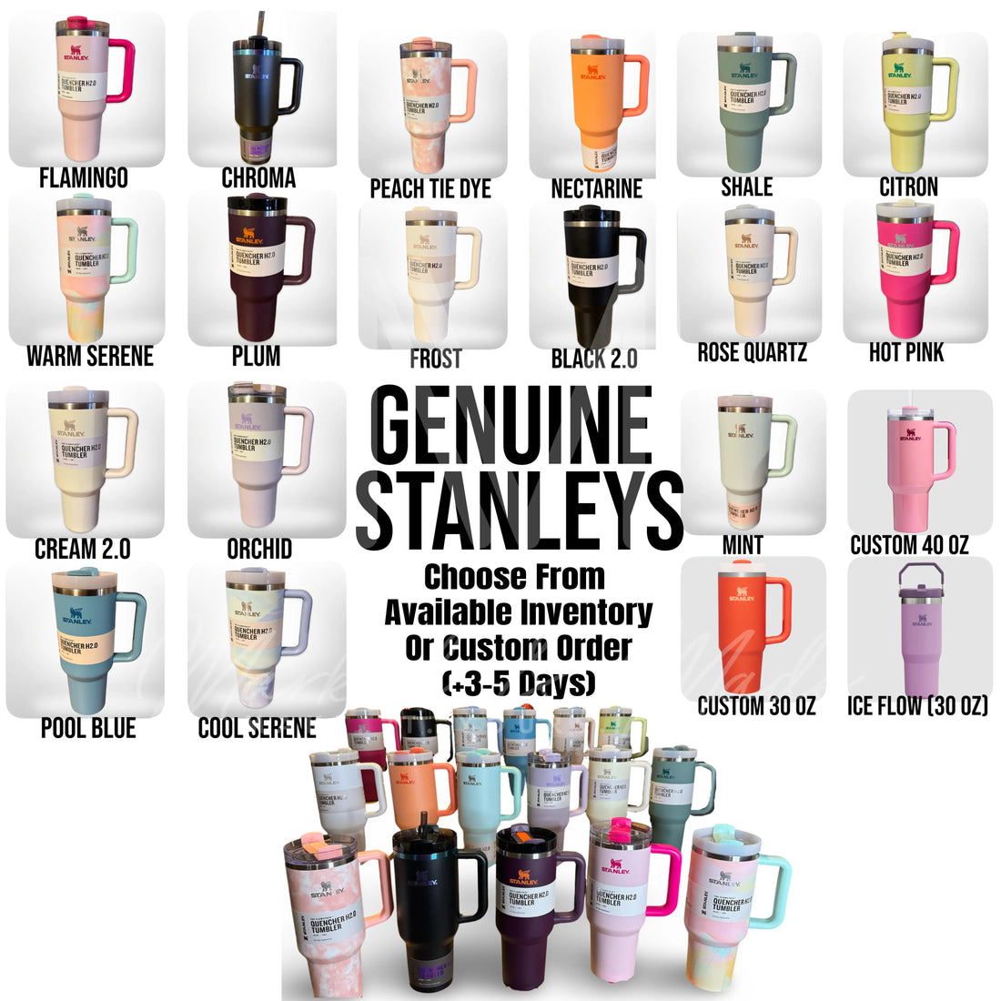 a poster with a bunch of different types of coffee mugs
