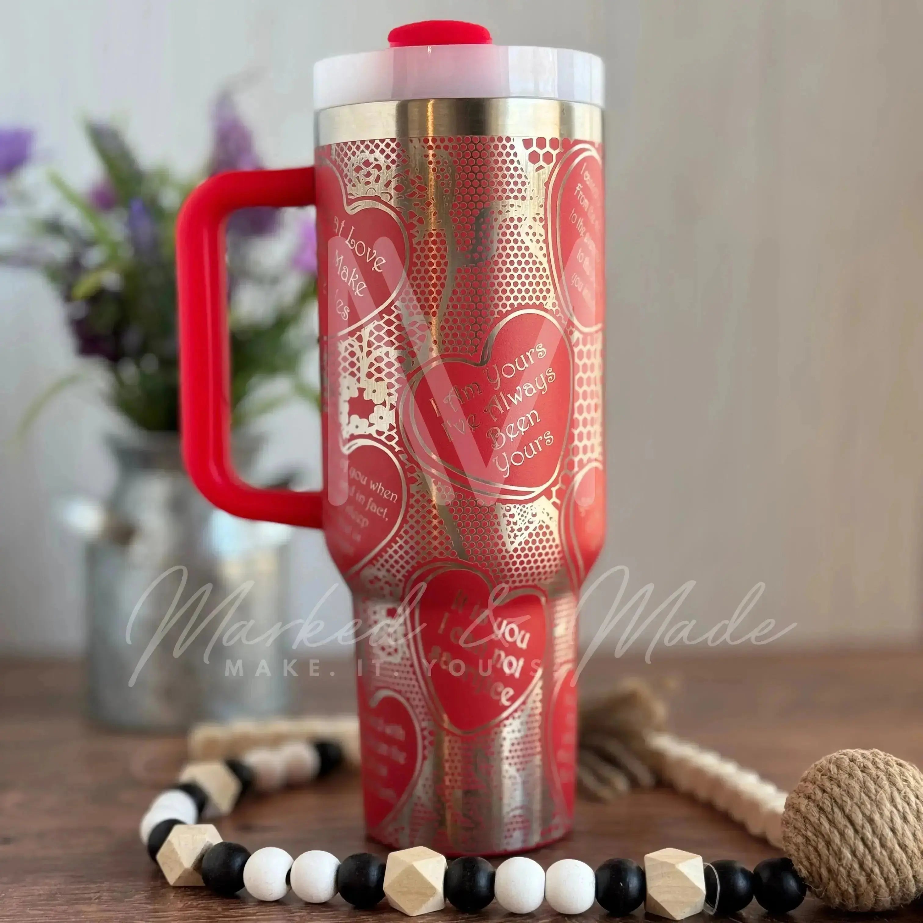 Bridgerton Conversation Hearts Quencher Tumbler (30oz, 40oz, + Stanleys)