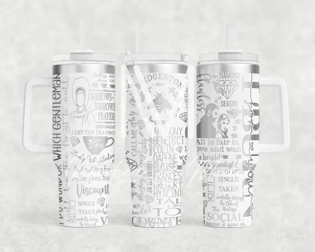 Bridgerton Talk of the Ton Quencher Tumbler (30oz, 40oz, + Stanleys) 