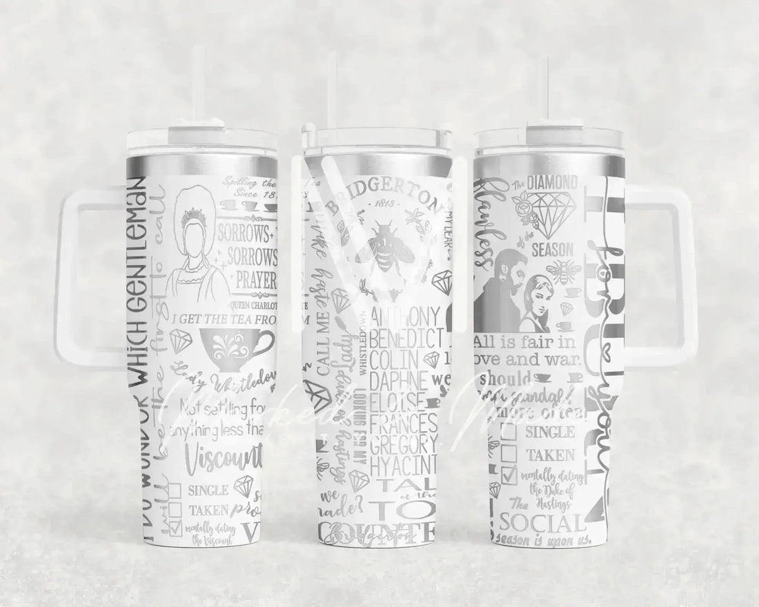Bridgerton Talk of the Ton Quencher Tumbler (30oz, 40oz, + Stanleys)