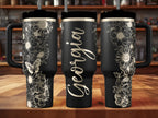 Butterflies & Flowers Tumbler | 40oz, 30oz, Stanleys, 20oz, 16oz, 14oz, 10oz 