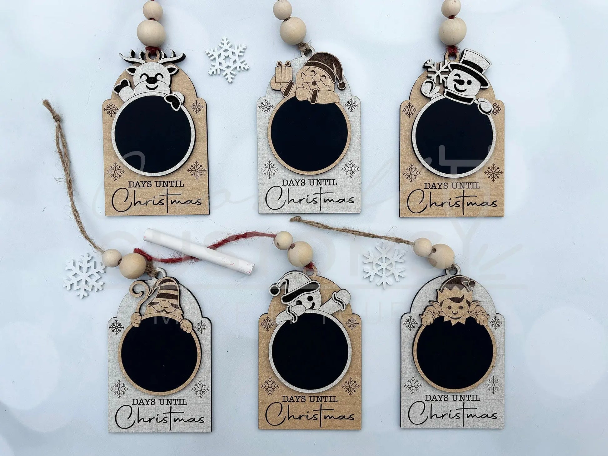 Christmas Countdown Chalkboard Ornament 