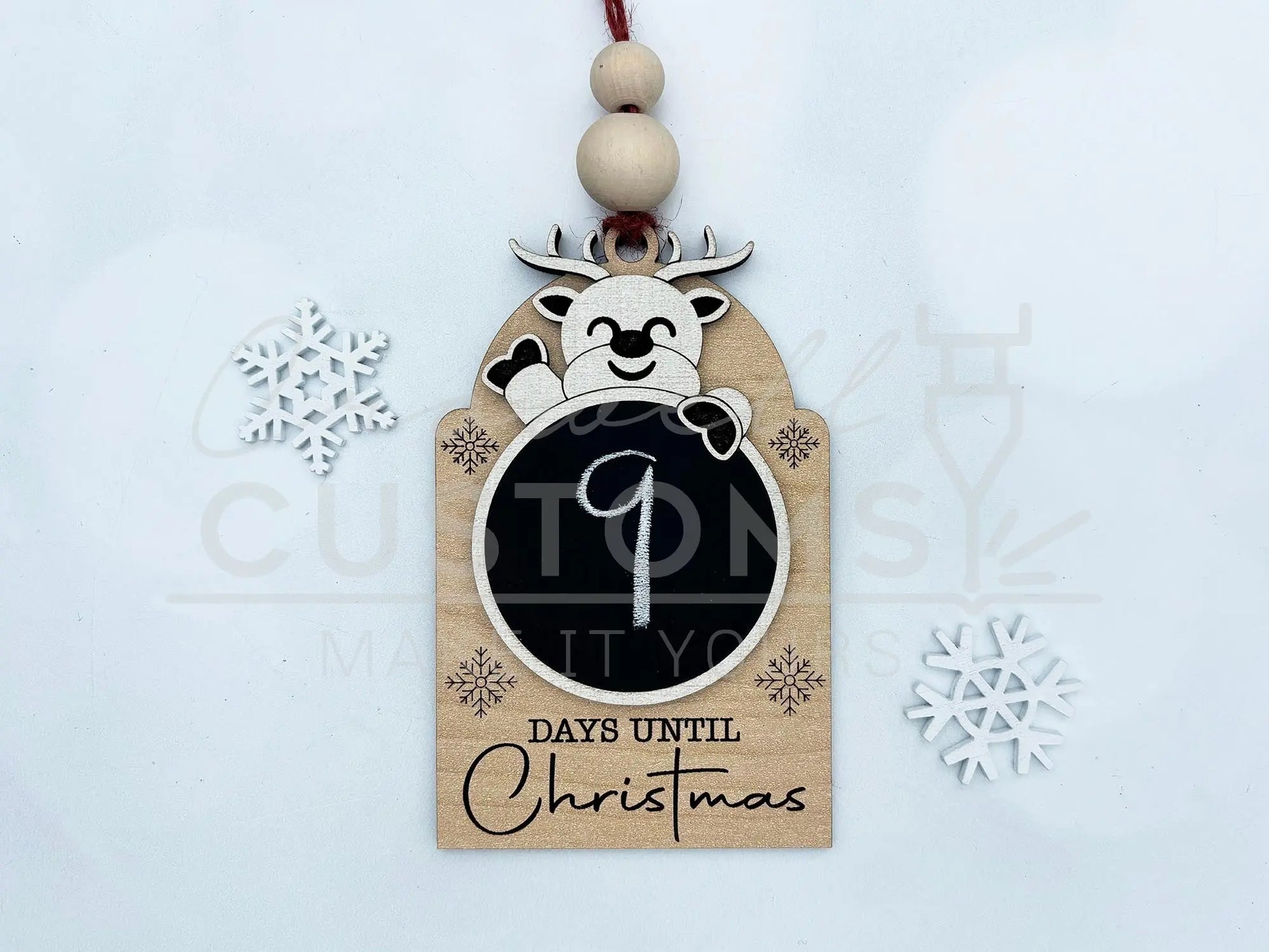 Christmas Countdown Chalkboard Ornament 