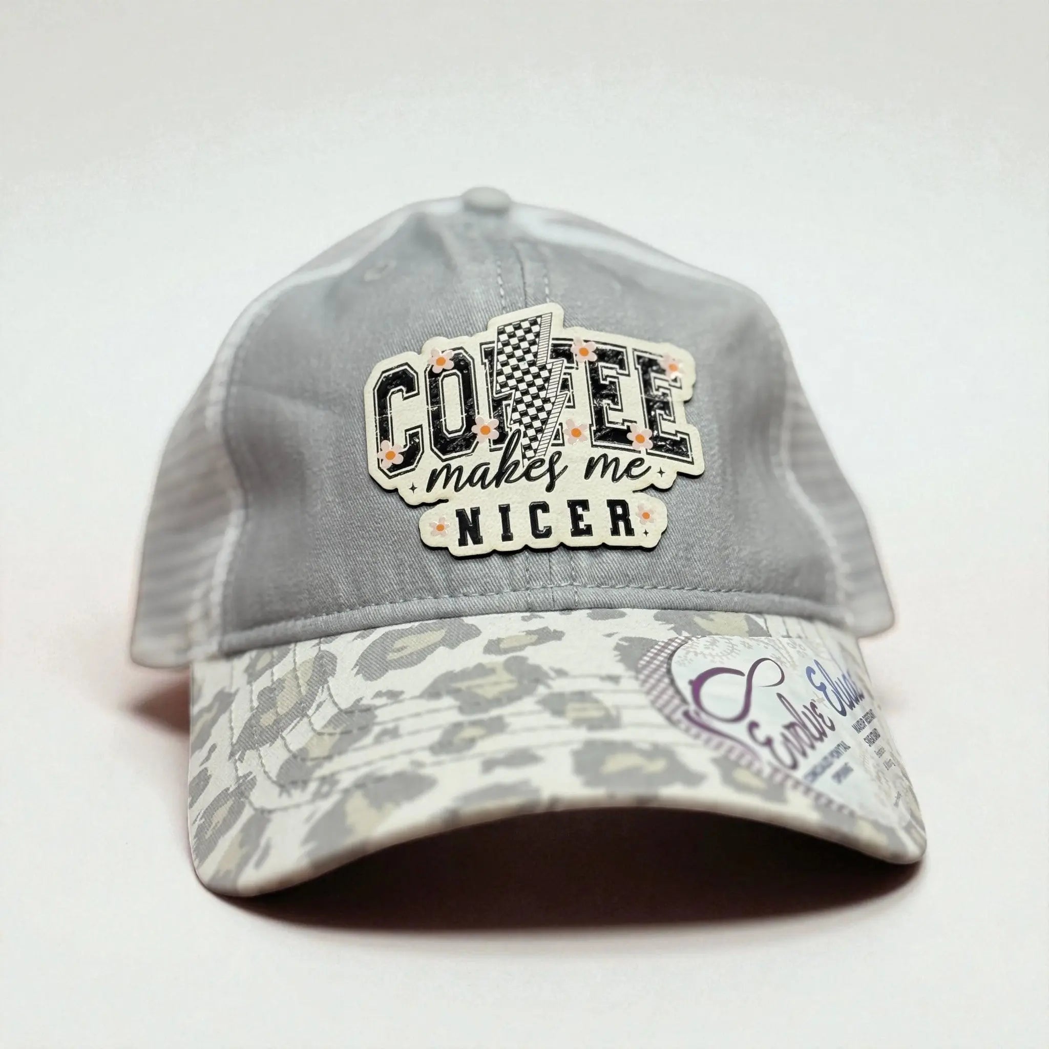 Coffee Makes Me Nicer- Custom Patch Hat 