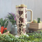 Cowhide Tumbler Cream to Copper 40oz