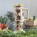 Cowhide Tumbler Cream to Copper 40oz 