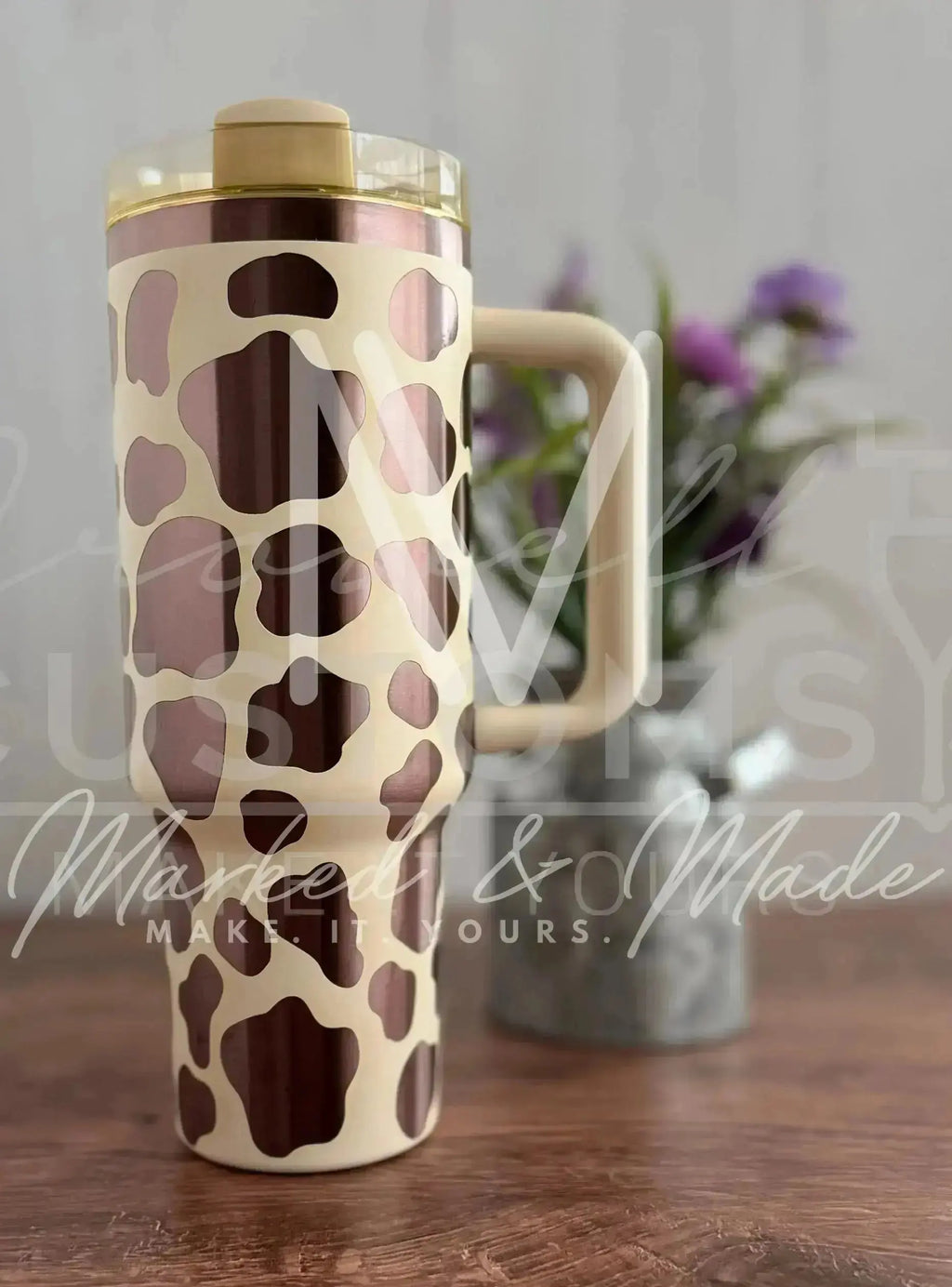 Cow Print Western  Quencher Tumbler (30oz, 40oz, + Stanleys)