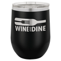Custom Insulated Stainless Steel Stemless Wine Tumblers for Business | Logo + Text | Polar Camel® 