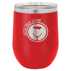 Custom Insulated Stainless Steel Stemless Wine Tumblers for Business | Logo + Text | Polar Camel® 