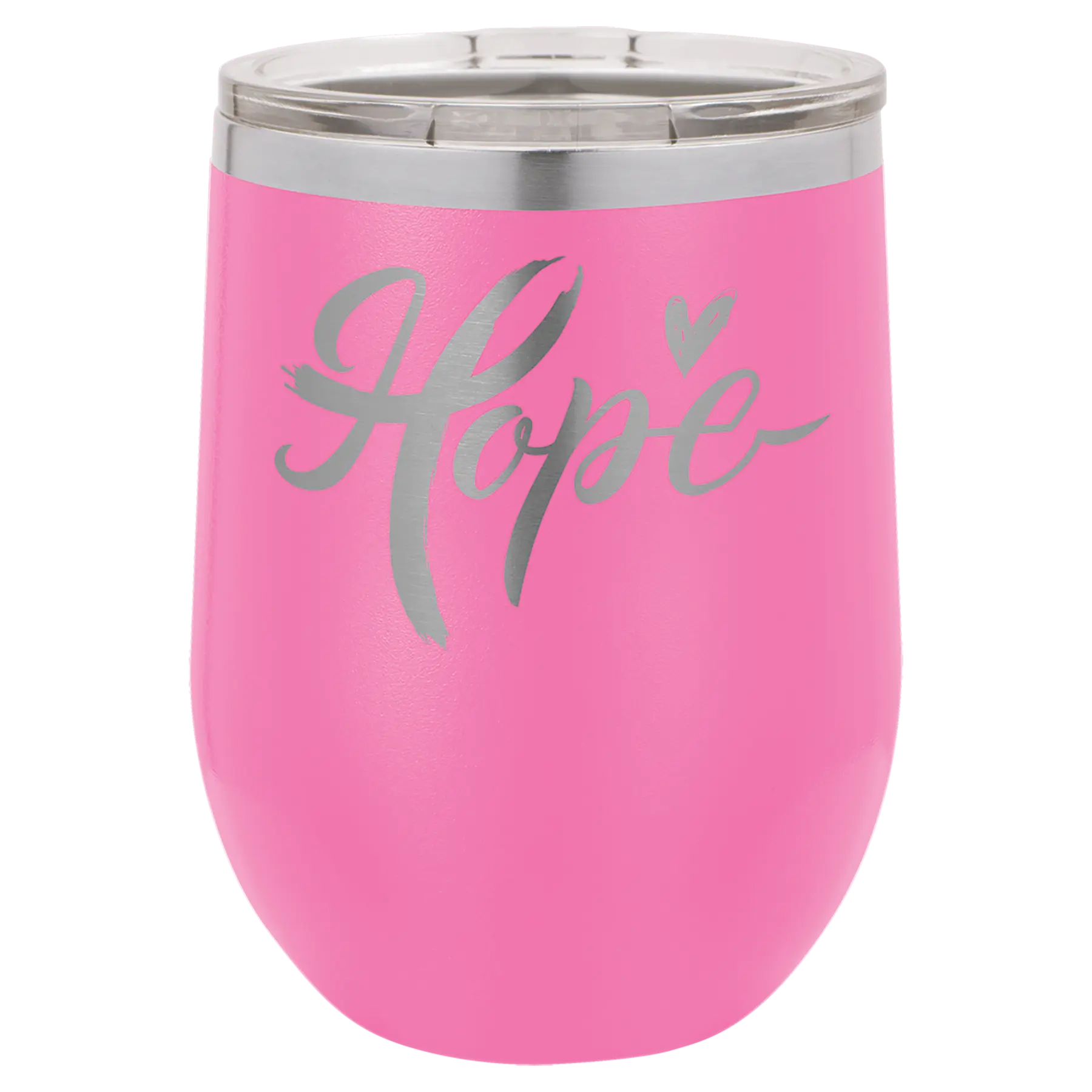 Custom Insulated Stainless Steel Stemless Wine Tumblers for Business | Logo + Text | Polar Camel® 