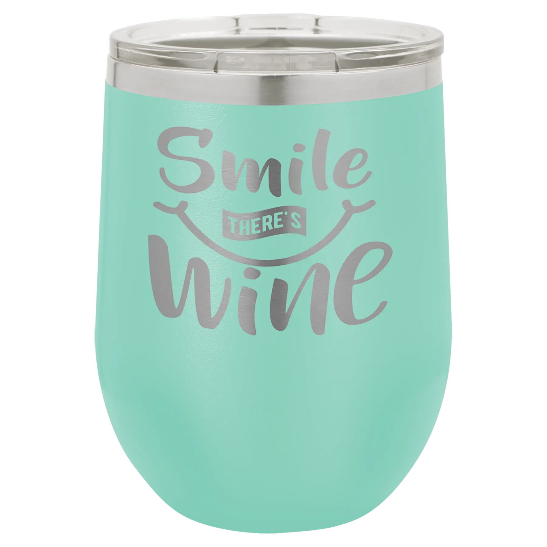 Custom Insulated Stainless Steel Stemless Wine Tumblers for Business | Logo + Text | Polar Camel® 