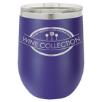Custom Insulated Stainless Steel Stemless Wine Tumblers for Business | Logo + Text | Polar Camel® 
