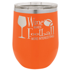 Custom Insulated Stainless Steel Stemless Wine Tumblers for Business | Logo + Text | Polar Camel® 