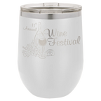 Custom Insulated Stainless Steel Stemless Wine Tumblers for Business | Logo + Text | Polar Camel® 