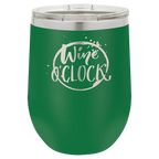 Custom Insulated Stainless Steel Stemless Wine Tumblers for Business | Logo + Text | Polar Camel® 