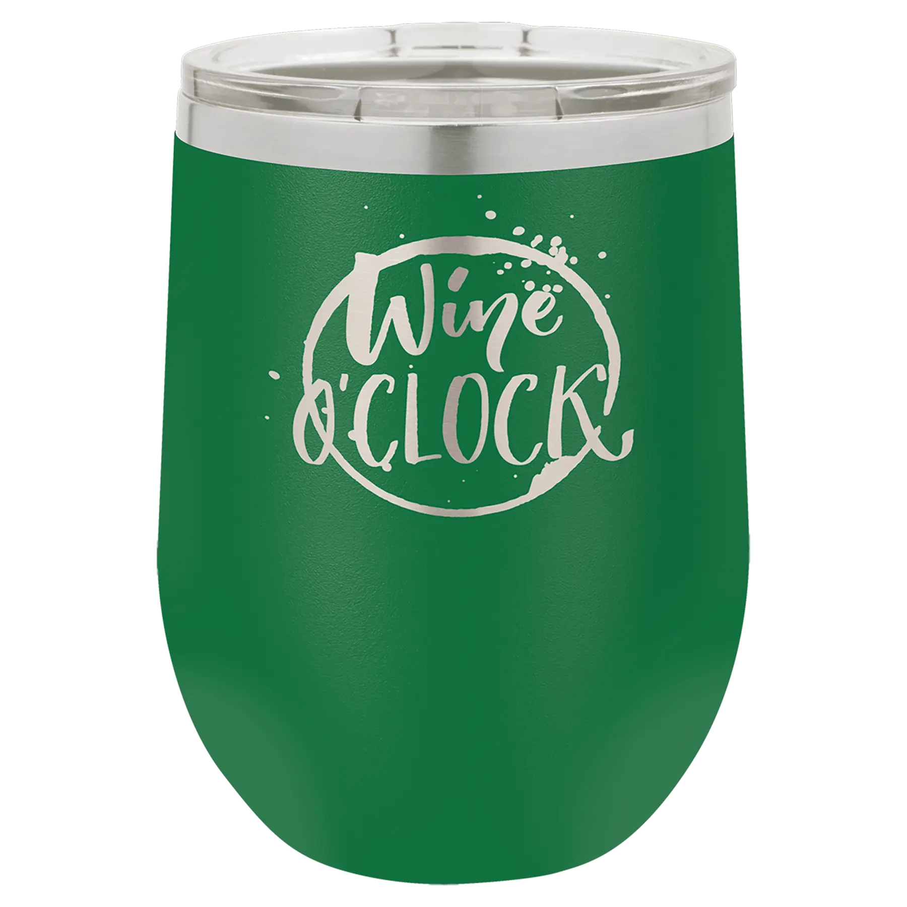Custom Insulated Stainless Steel Stemless Wine Tumblers for Business | Logo + Text | Polar Camel® 