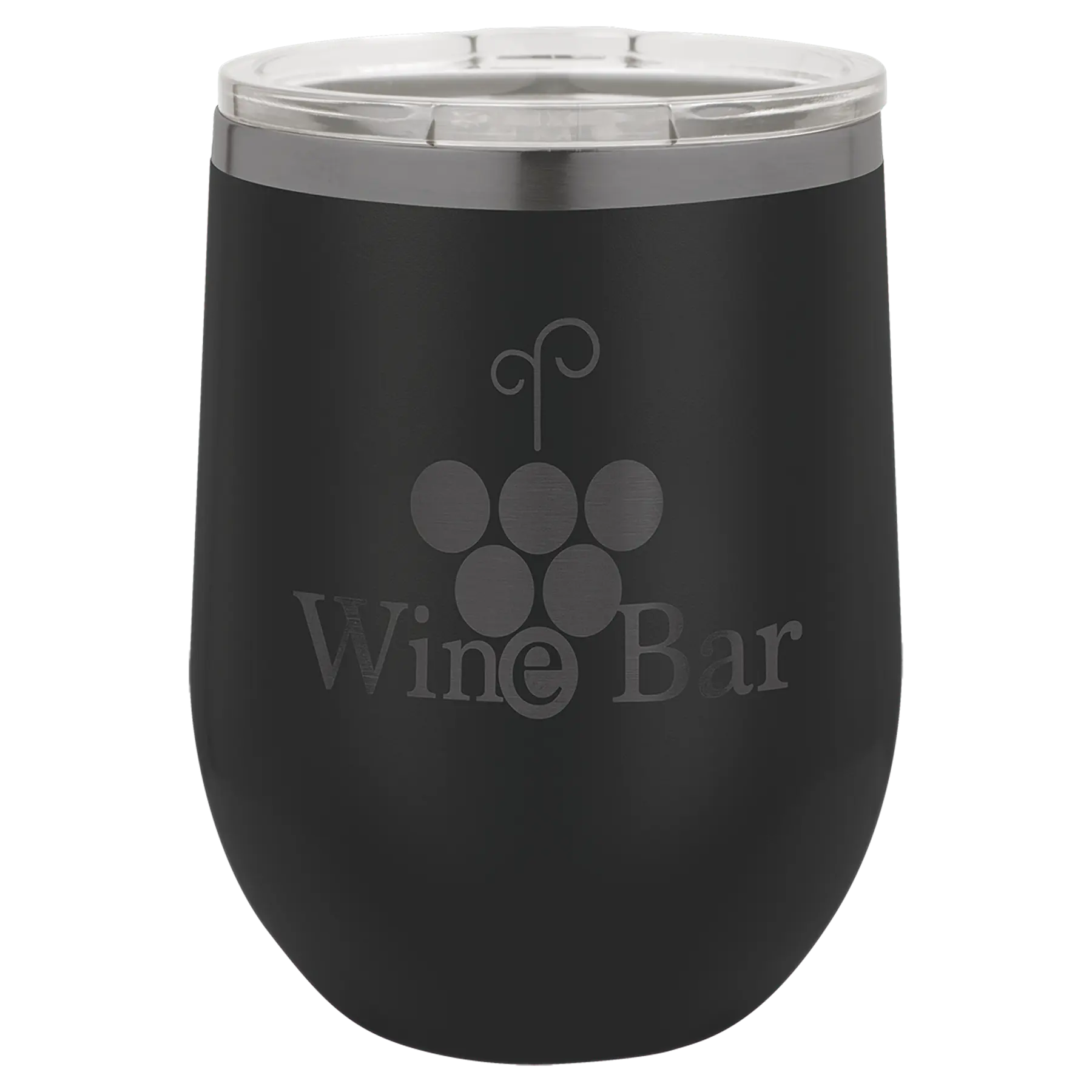 Custom Insulated Stainless Steel Stemless Wine Tumblers for Business | Logo + Text | Polar Camel® 